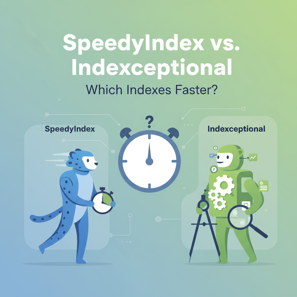 Illustration: SpeedyIndex vs. Indexceptional: Which Indexes Faster?